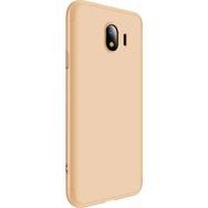 Microsonic Samsung Galaxy J4 Double Dip 360 Protective Gold Kılıf