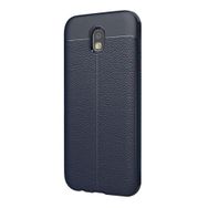 Microsonic Samsung Galaxy J5 Pro Suni Deri Dokulu Silikon Lacivert Kılıf