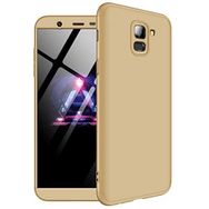 Microsonic Samsung Galaxy J6 Double Dip 360 Protective Gold Kılıf