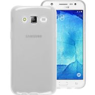 Microsonic Samsung Galaxy J7 Core Transparent Soft Beyaz Kılıf