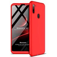 Microsonic Samsung Galaxy M11 Double Dip 360 Protective Kırmızı Kılıf
