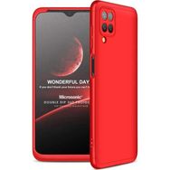 Microsonic Samsung Galaxy M12 Double Dip 360 Protective Kırmızı Kılıf