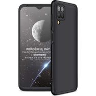 Microsonic Samsung Galaxy M12 Double Dip 360 Protective Siyah Kılıf