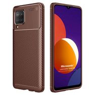 Microsonic Samsung Galaxy M12 Legion Series Kahverengi Cep Telefonu Kılıfı