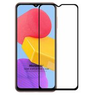 Microsonic Samsung Galaxy M13 Tam Kaplayan Temperli Siyah Cam Ekran Koruyucu