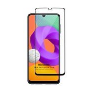 Microsonic Samsung Galaxy M22 Tam Kaplayan Temperli Siyah Cam Ekran Koruyucu