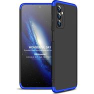 Microsonic Samsung Galaxy M23 Double Dip 360 Protective Siyah Mavi Kılıf