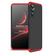 Microsonic Samsung Galaxy M23 Double Dip 360 Siyah Kırmızı Kılıf