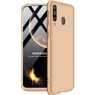 Microsonic Samsung Galaxy M30 Double Dip 360 Protective Gold Cep Telefonu Kılıfı
