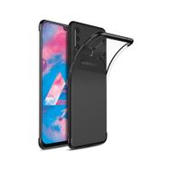 Microsonic Samsung Galaxy M30 Skyfall Transparent Clear Siyah Kılıf