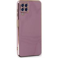 Microsonic Samsung Galaxy M32 4G Olive Plated Lila Kılıf