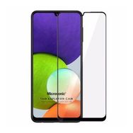 Microsonic Samsung Galaxy M32 4G Tam Kaplayan Temperli Siyah Cam Ekran Koruyucu