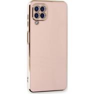 Microsonic Samsung Galaxy M33 Olive Plated Pembe Cep Telefonu Kılıfı