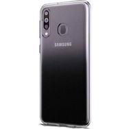 Microsonic Samsung Galaxy M40 Transparent Soft Beyaz Cep Telefonu Kılıfı