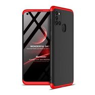 Microsonic Samsung Galaxy M51 Double Dip 360 Protective Siyah Kırmızı Kılıf