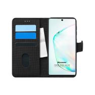 Microsonic Samsung Galaxy Note 10 Fabric Book Wallet Siyah Kılıf