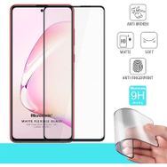 Microsonic Samsung Galaxy Note 10 Lite Seramik Matte Flexible Siyah Ekran Koruyucu