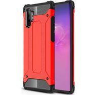 Microsonic Samsung Galaxy Note 10 Plus Uyumlu Rugged Armor Kırmızı Kılıf