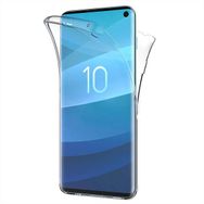 Microsonic Samsung Galaxy S10 6 tarafı tam full koruma 360 Clear Soft Şeffaf Cep Telefonu Kılıf