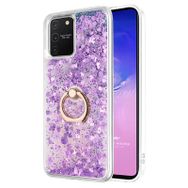 Microsonic Samsung Galaxy S10 Lite Glitter Liquid Holder Kılıf