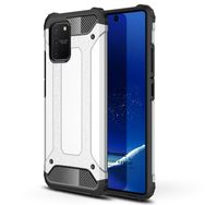 Microsonic Samsung Galaxy S10 Rugged Armor Gümüş Kılıf
