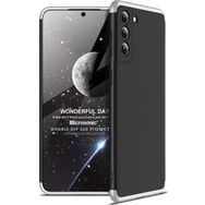 Microsonic Samsung Galaxy S21 Double Dip 360 Protective Siyah Gri Kılıf