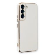 Microsonic Samsung Galaxy S21 FE Olive Plated Beyaz Kılıf