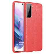 Microsonic Samsung Galaxy S21 Plus Deri Dokulu Silikon Kılıf