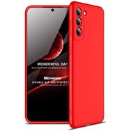 Microsonic Samsung Galaxy S21 Plus Double Dip 360 Protective Kırmızı Cep Telefonu Kılıfı