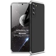 Microsonic Samsung Galaxy S21 Plus Double Dip 360 Protective Siyah Gri Kılıf