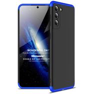 Microsonic Samsung Galaxy S21 Plus Double Dip 360 Protective Siyah Mavi Kılıf
