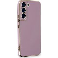 Microsonic Samsung Galaxy S22 Olive Plated Lila Kılıf