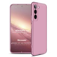 Microsonic Samsung Galaxy S22 Plus Double Dip 360 Protective Rose Gold Cep Telefonu Kılıfı