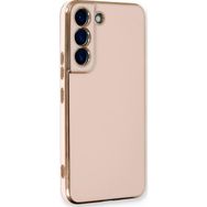 Microsonic Samsung Galaxy S22 Plus Olive Plated Pembe Kılıf