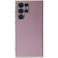 Microsonic Samsung Galaxy S22 Ultra Olive Plated Lila Cep Telefonu Kılıfı