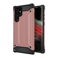 Microsonic Samsung Galaxy S22 Ultra Rugged Armor Rose Gold Cep Telefonu Kılıfı