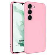 Microsonic Samsung Galaxy S23 Groovy Soft Pembe Cep Telefonu Kılıfı