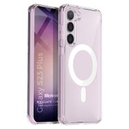 Microsonic Samsung Galaxy S23 Plus MagSafe Clear Soft Şeffaf Cep Telefonu Kılıfı