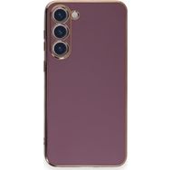 Microsonic Samsung Galaxy S23 Plus Olive Plated Lila Cep Telefonu Kılıfı