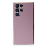 Microsonic Samsung Galaxy S23 Ultra Olive Plated Lila Cep Telefonu Kılıfı