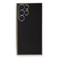 Microsonic Samsung Galaxy S23 Ultra Olive Plated Siyah Cep Telefonu Kılıfı