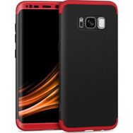 Microsonic Samsung Galaxy S8 Double Dip 360 Protective Siyah Kırmızı Kılıf