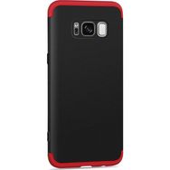 Microsonic Samsung Galaxy S8 Plus Double Dip 360 Protective Siyah Kırmızı Kılıf
