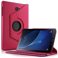 Microsonic Samsung Galaxy Tab A 10.1inç T580 360 Rotating Stand Deri Pembe Kılıf