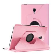 Microsonic Samsung Galaxy Tab A 10.5'' T590 360 Rotating Stand Deri Açık Pembe Kılıf