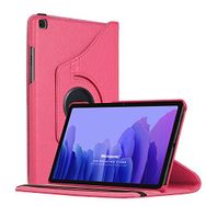 Microsonic Samsung Galaxy Tab A7 T500 Pembe 360 Rotating Stand Deri Tablet Kılıfı