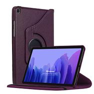 Microsonic Samsung Galaxy Tab A7 T500 Uyumlu 360 Rotating Stand Deri Mor Kılıf