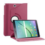 Microsonic Samsung Galaxy Tab S2 8.0inç 360 Dönerli Stand Deri Mor Kılıf