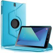 Microsonic Samsung Galaxy Tab S3 9.7inç T820/T825 360 Dönerli Stand Deri Mavi Kılıf