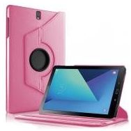 Microsonic Samsung Galaxy Tab S3 9.7inç T820/T825 360 Dönerli Stand Deri Pembe Kılıf